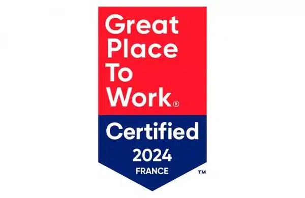 Badge de certification Great Place To Work 2024